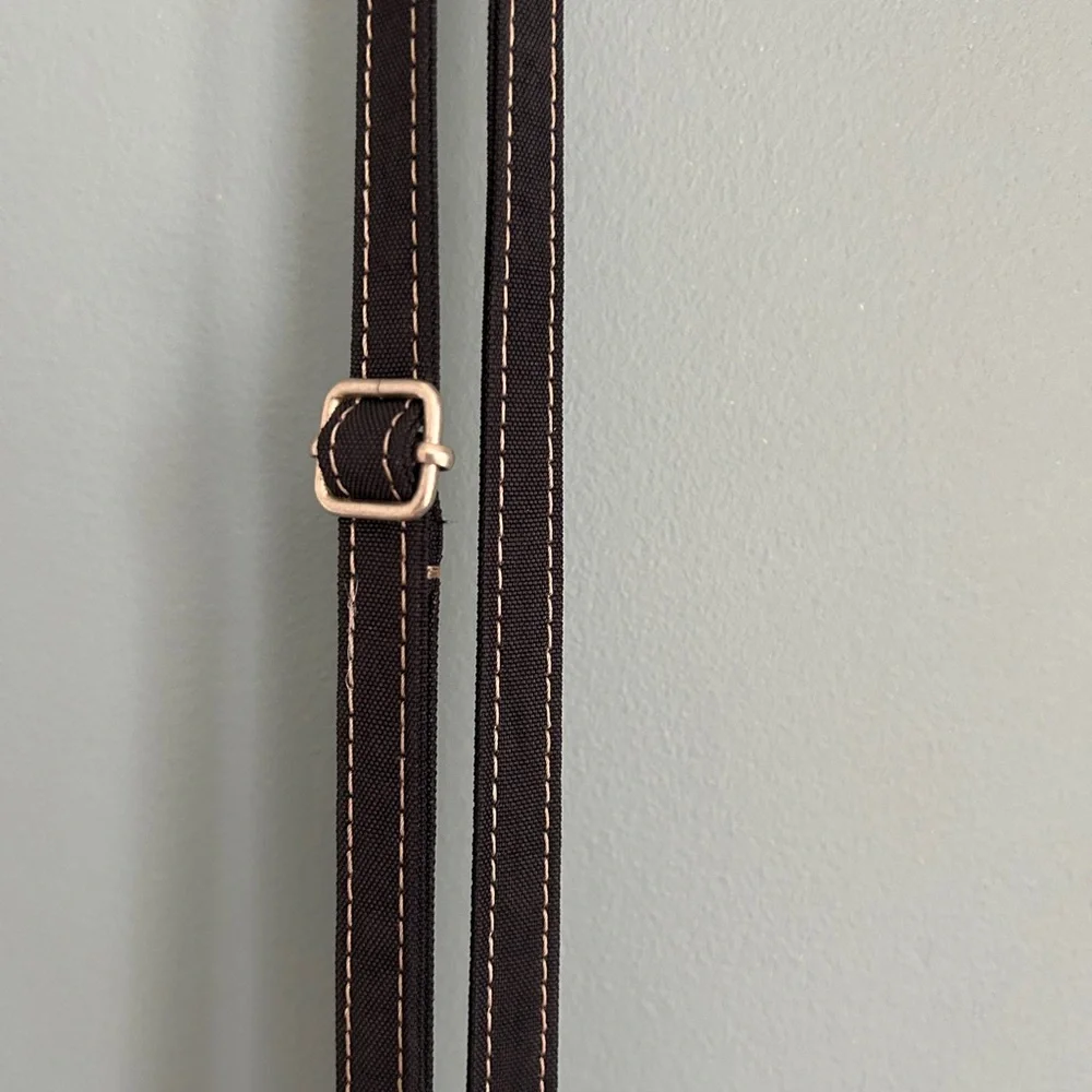 Baggallini Black Travel Multi Pocket Nylon Crossbody Bag